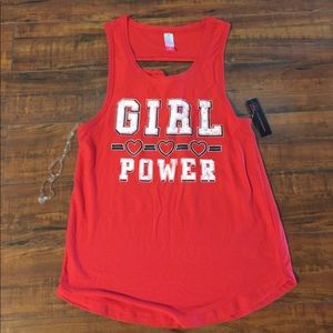 Red summer muscle shirt/ tank top